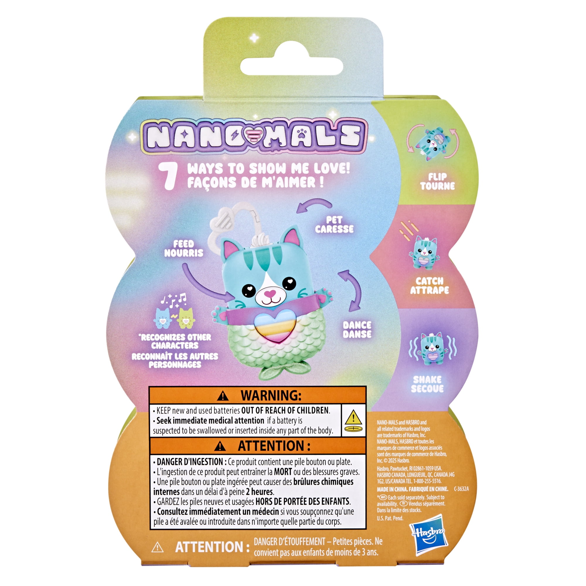 NANO-MALS Pawtricia the Blue Kitty Electronic Fidget Pet