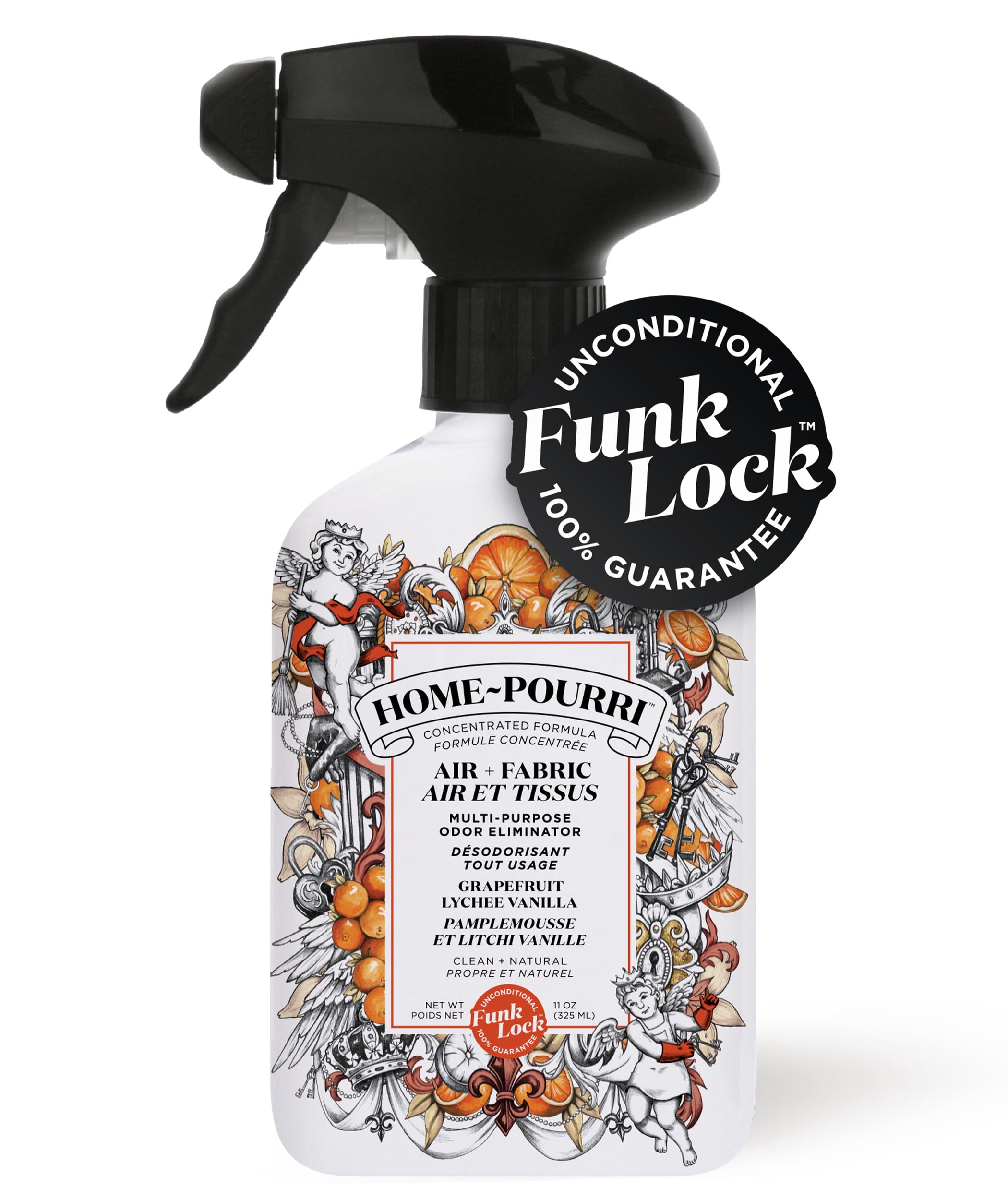 Home-Pourri Spray multi-usages 325 ml - Pamplemousse, litchi, vanille - FRENCH