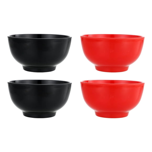 CHUANK Melamine Bowls Bowl Bowls Melamine Noodle Dinnerware Plate Cereal Dip Rice Chinese Asian Prep Soup Pasta Salad Soy Sauce Dish Set Deep(4.53X4.53X2.44Inch)