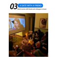 thumbnail image 2 of Qocolhg Movie Portable Projector Low Noise Video Projector 1080p TV Projector Mini Projector Wired Same Screen 200 Inch Large Projection Screen Home Projector Smart Projector Tech Gadgets Mini TV, 2 of 9