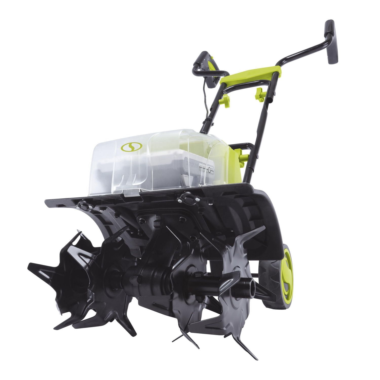 Sun Joe 24V-X2-TLR14 48-Volt* IONMAX Cordless Garden Tiller/Cultivator Kit | with 2 x 2.0-Ah Batteries + Dual Port Charger