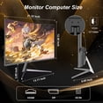 thumbnail image 2 of DJiEX 24 Inch Curved Gaming Monitor 180Hz Immersion, MPRT 1ms,99% sRGB HDR FHD1080P Computer Monitor Freesync HDMI DP Ports,Frameless, Eye Care, VESA, 2 of 9