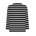 thumbnail image 4 of Wensltd T-Shirts Plissés à Manches Longues à Col en V pour Femmes, Hauts d'Automne Mode, Tunique Décontractée, 4 of 5