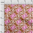 thumbnail image 2 of oneOone Viscose Jersey Brown Fabric Abstracts Sewing Craft Projects Fabric Prints By Yard 60 Inch Wide, 2 of 4