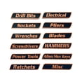 thumbnail image 1 of Hearth & Gear 12 Pack Of Toolbox Labels 3D Printed Labels General Organize Reusable For Steel Toolboxes Carts Drawers And Cabinets Panel Saw 5mm Screwdriver Car Necessities for Men Cmcd700 Cgrtmt3 #1, 1 of 4
