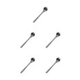thumbnail image 1 of Ruiboury Exquisite Stainless Steel Mixing Spoon For Tea Essential For Tea Lovers Essential For Tea Drinking Stainless Steel Spoon dog paw black 1 5Set, 1 of 6