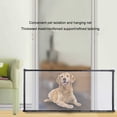 thumbnail image 4 of ZLight Clôture en Maille pour Animaux de Compagnie Rétractable Filet de Porte Réglable Barrière Cuisine Salle de Bain Chambre Garde-Porte Extérieur Sans Perçage Collant 180x78CM, 4 of 6