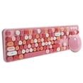 thumbnail image 3 of Clavier à 104 Touches, Souris à 5 Touches Support Ajustable Boutons Multimédias Clavier Souris Combo pour XP/win7/win8/win10 Rose, 3 of 8