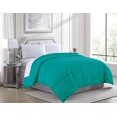 thumbnail image 2 of Goose Down Alternative Microfiber Quilted Solid Comforter - Queen/Ceramic Blue, 2 of 6