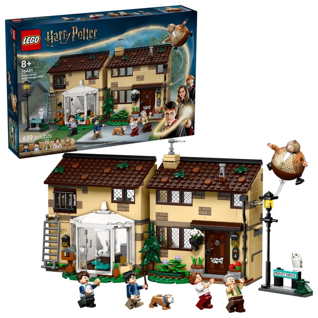 LEGO Harry Potter Privat Drive: Tante Marge , le jouet pour enfants - Nook de livre et décoration de chambre pour les garçons et les filles, âge 8+ - Minifigure collectible Harry Potter - Idée cadeau d'anniversaire - 76451