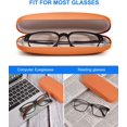 thumbnail image 3 of LAICAIW Eyeglass Case, Hard Shell Glasses Case Neutral Flip Glasses Case With Cloth, 3 of 5