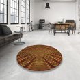 thumbnail image 4 of Ahgly Company Tapis d'Intérieur Lavables en Machine, Carrés Transitionnels Rouge Cramoisi, Carrés de 4', 4 of 7