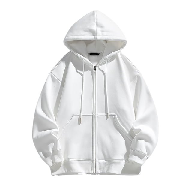 KIHOUT Men's Hoodies Jackets, Moisture Wicking & Breathable, Full Zip Solid Color Hooded Sweatshirt