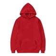 thumbnail image 5 of FAOWME Sweat à Capuche pour Filles Manches Longues Chandail en Molleton Graphique Mignon pour Enfants Rouge 3-4 Ans, 5 of 5