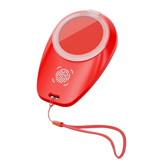 Abbracc Tampon Encreur pour Empreintes Digitales Tampon Encreur Compact pour Notarisation Scrapbooking Rouge