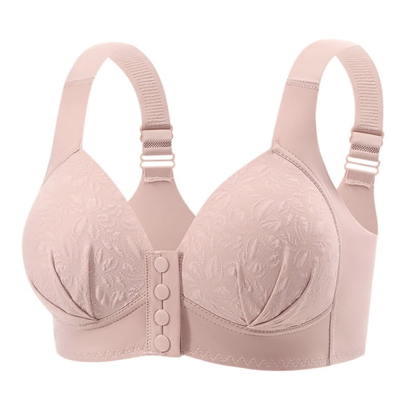 Tauxra Wireless Bra for Women, Full Coverage Seamless Underwire Free Bra with Front Closure, Soft Comfort Support for Daily Wear, Pack of 2