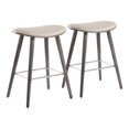 thumbnail image 1 of Tabouret à hauteur de comptoir Saddle de LumiSource, Ensemble de 2, 1 of 7