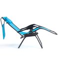 thumbnail image 3 of Patiojoy Chaise Zéro Gravité Inclinable avec Plateau à Boissons et Pare-Soleil, Bleu, 3 of 5