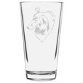 thumbnail image 1 of Rough Collie Dog Themed Etched All Purpose 16oz Pint Glass, 1 of 3
