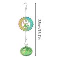 thumbnail image 2 of Wzzjkit Painted Hummingbird Shaped Feeder Wind Chime Outdoor Pendant Sunlight Refractor, 2 of 6