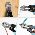 thumbnail image 3 of SHALL 8-Inch Mini Bolt Cutter, Small Heavy Duty Wire Cutter, Two-Color Ergonomic Handle, Security Lock, More Efficient Leverage & Adjustable Opening, Belt Bag Included, 3 of 7