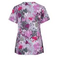 thumbnail image 2 of RKSTN Women Short Sleeve V-neck Tops Working Uniform Blouse, 2 of 3