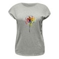 thumbnail image 4 of WEIYLL Womens Tshirt Cap Sleeve Summer Loose Fit Grey Tees Sizes XXL, 4 of 4