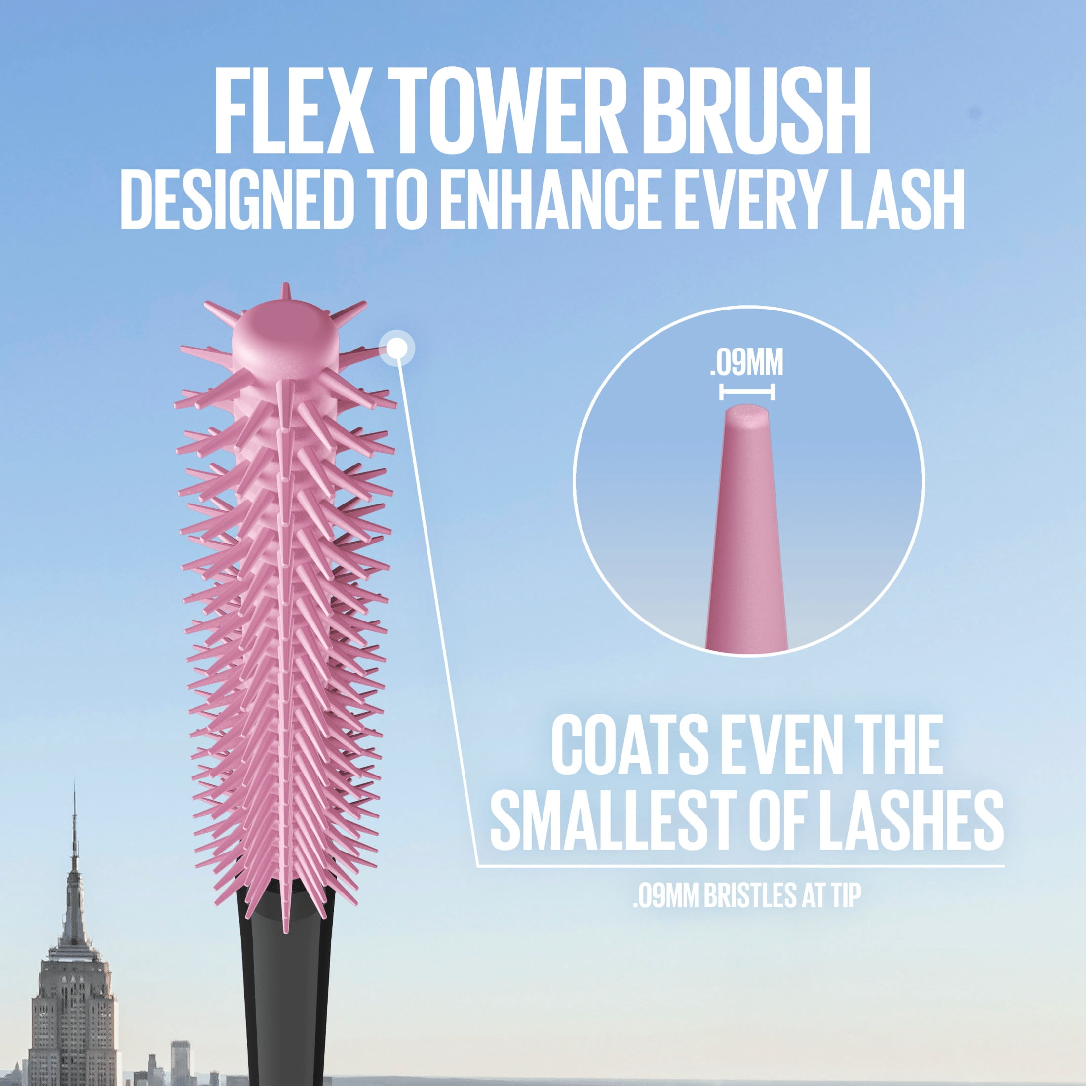 Mascara Lavable Maybelline Sky High Allongeant, Volumisant, Noir Cosmique, 7,2ml