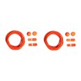 thumbnail image 1 of Maytalsory 2a Set Of 2 Elastic Latex Core Laces Stylish And Reliable Durable And Stylish Orange, 1 of 6