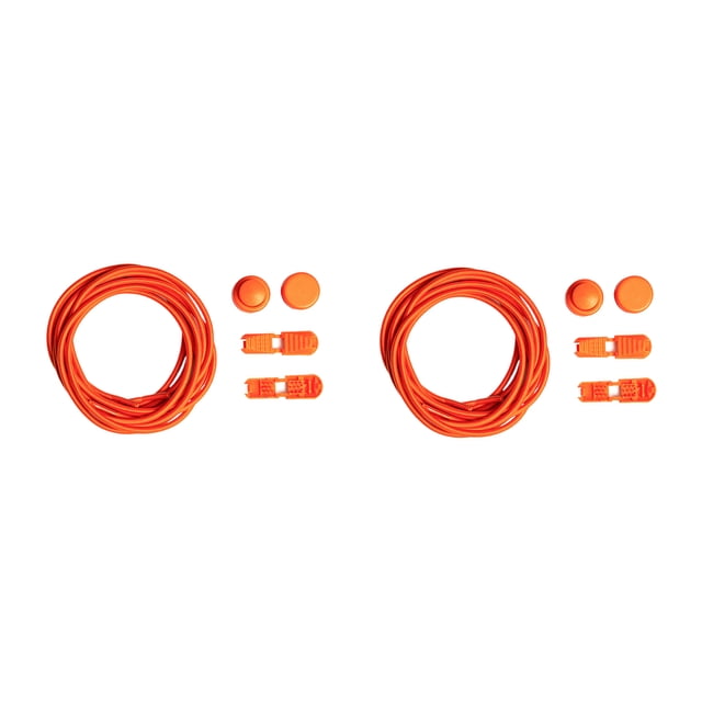 Maytalsory 2a Set Of 2 Elastic Latex Core Laces Stylish And Reliable Durable And Stylish Orange