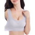 thumbnail image 1 of Women Comfortable Bra Plus Size Wirefree Soft Lightweight Tank Tops Sleep Bras, 1 of 7