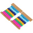 thumbnail image 3 of YLSHRF 2Pcs Color Zigzag Ribbon DIY Hand-Made Material Cloth Hair Accessories Sewing Decoration 8mm Crafts Bow Handmade Gift Wrap Party, 3 of 8