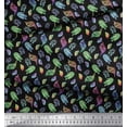 thumbnail image 3 of Soimoi Poly Georgette Fabric Coral & Seashell Ocean Print Fabric by the Yard 42 Inch Wide, 3 of 3