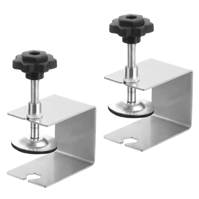 Unique Bargains Drawer Front Installation Clamps, Stainless Steel Cabinet C Clamps, 2Pack