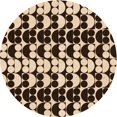thumbnail image 1 of Ahgly Company Machine Washable Indoor Square Transitional Black Brown Area Rugs, 3' Square, 1 of 7