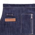 thumbnail image 3 of DAMAIE Denim Apron With Pockets For Men And Women, Chef, Kitchen, Restaurant, Bbq, Grill, Baking, Coffee Shop And Studio, 3 of 7