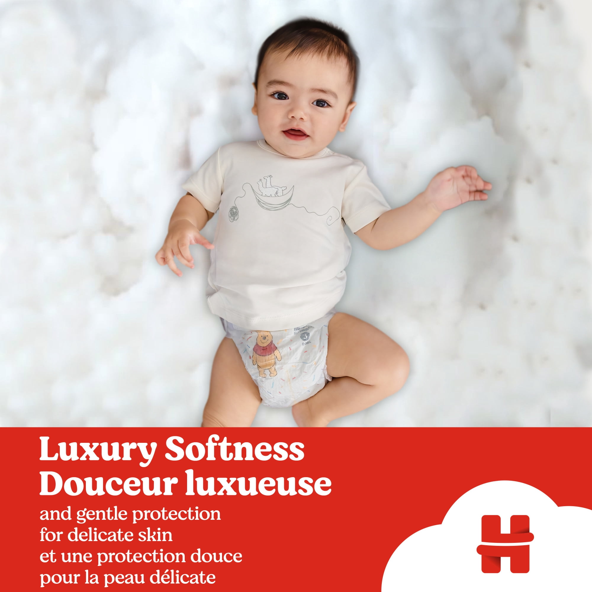 Huggies Little Snugglers Baby Diapers, Newborn (up to 10 lbs), 84 Ct