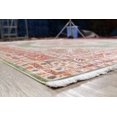 thumbnail image 3 of Tapis Vert Oriental Usé à Médaillon Floral, 3 of 5