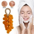 thumbnail image 3 of Visland Grape Soap on Rope Handmade Translucent Fruit Shaped Soap Decorative Bathroom Travel Hanging Soap for Shower Sink, 3 of 8