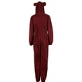 thumbnail image 3 of Womens Plush Romper Winter Pajamas Zipper High Neck Warm Hoodies, 3 of 3