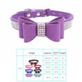 thumbnail image 2 of pitrice Bling Crystal Cat Collar Metal Adjustable Puppy Bow Tie Rhinestone Soft Collars Pet Supplies for Small Medium Dogs, 2 of 3