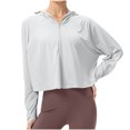 thumbnail image 1 of RXIRUCGD T-shirt de Mode pour Femme Blouse à Manches Longues Col Rond Hauts Décontractés Chandail, Gris, Taille : 2TG, 1 of 8