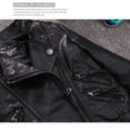 thumbnail image 4 of 2025 Spring Pu s Jackets for Dresses Jacket Motorcycle Coat Bright Puffy Jacket for Boy Bright, 4 of 6