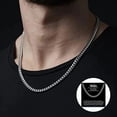 thumbnail image 1 of Chains for Men, Mens Cuban Link Chain Necklace, 1 of 7