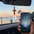 thumbnail image 1 of Daily Verse Rearview Ornament – Daily Car Charm Hanging For Car With “I Am With You ”, 1 of 7