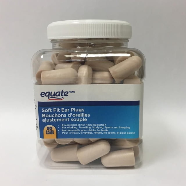 Equate Soft Fit Ear Plugs, 50 Pairs - Walmart.ca