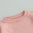 thumbnail image 4 of Baby Girl Boy Knit Pullover Sweater Fall Winter Warm Sweatshirt Tops with Pocket, 4 of 6
