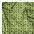 thumbnail image 4 of Soimoi Tissu en Velours Vert Imprimés Soleil et Texte au Mètre 58 Pouces de Large, 4 of 5