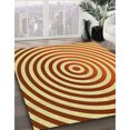 thumbnail image 3 of Ahgly Company Tapis Rectangulaire Lavable en Machine Rouge Lave, 3 Pieds x 5 Pieds, 3 of 7
