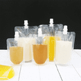 thumbnail image 1 of 150 Pcs Sac Support pour Liquide 100Ml Étanche Sac d'Emballage pour Boisson Pochette à Bec pour Boisson Jus Lait Café Rangement, 1 of 7